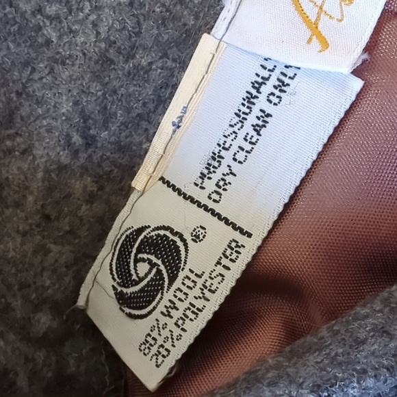 AH! AUSTIN HILL I Vintage Grey Gray Wool Blend A-Line Pencil Midi Skirt, XS - Picture 10 of 14